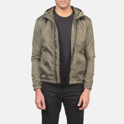 
Jimmy E gjelbër Hooded Windbreaker Xhaketë Lëkure për Meshkuj in Green Nylon - Pamje ballore dhe siluetë e përshtatur | Bli online