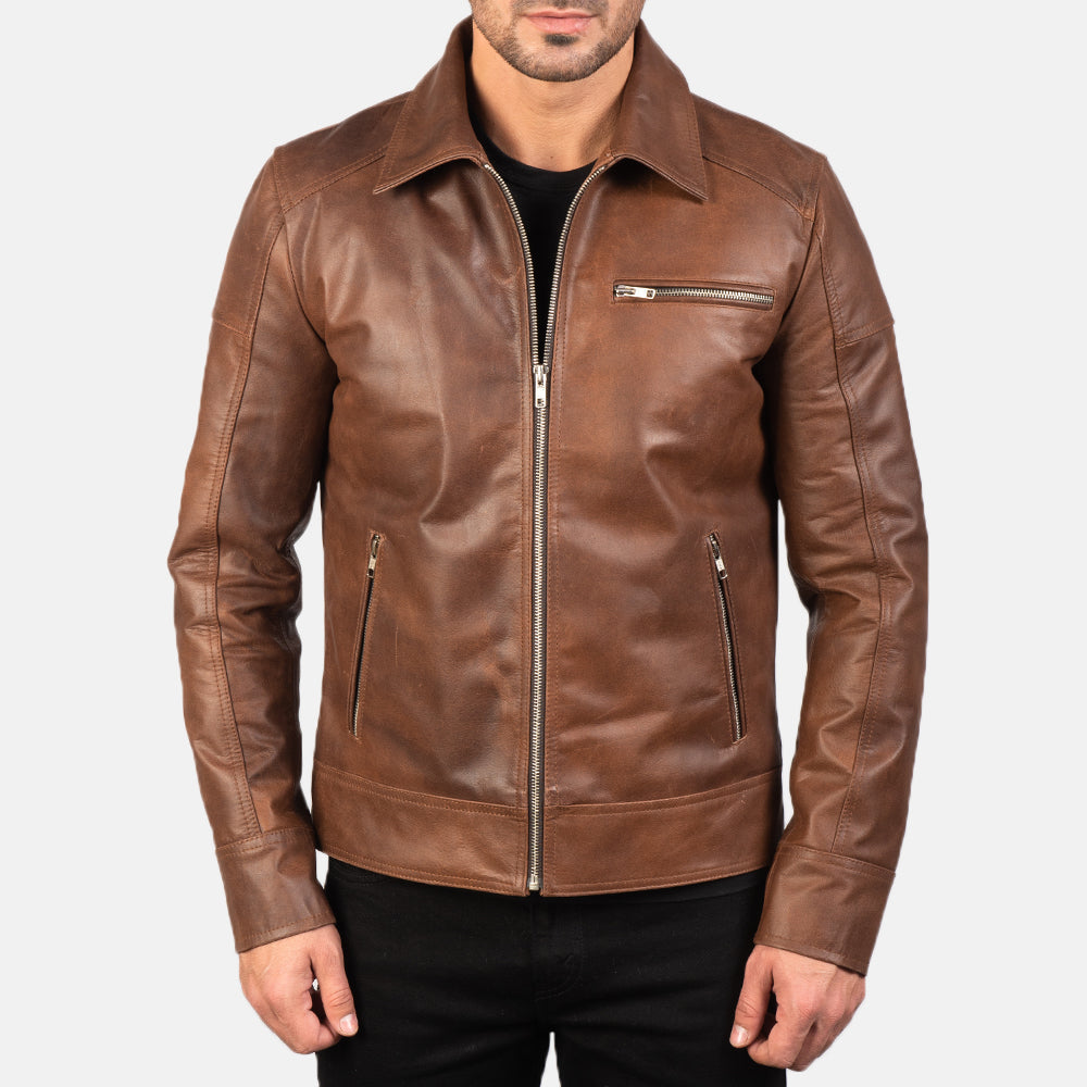
Lavendard Xhaketë Motociklisti Lëkure për Meshkuj – alternate product view 3