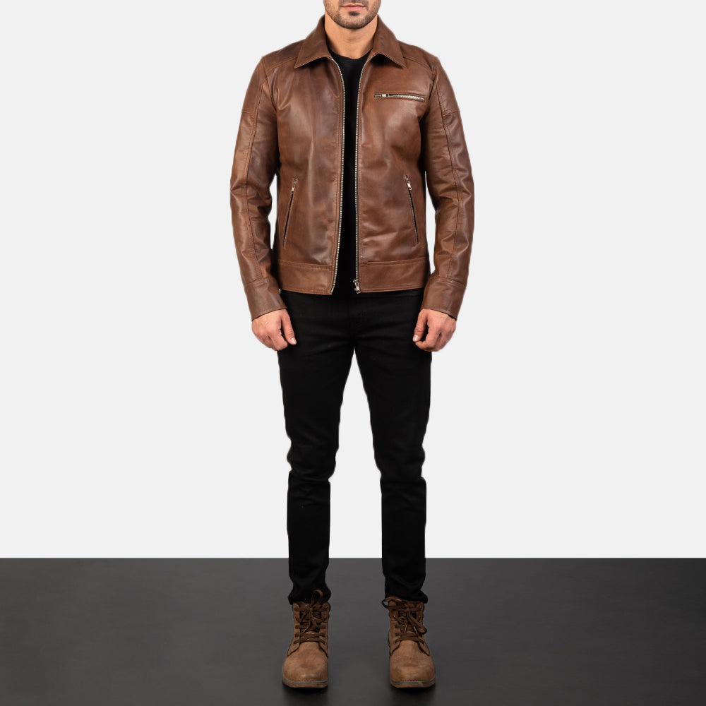 
Lavendard Xhaketë Motociklisti Lëkure për Meshkuj – alternate product view 4