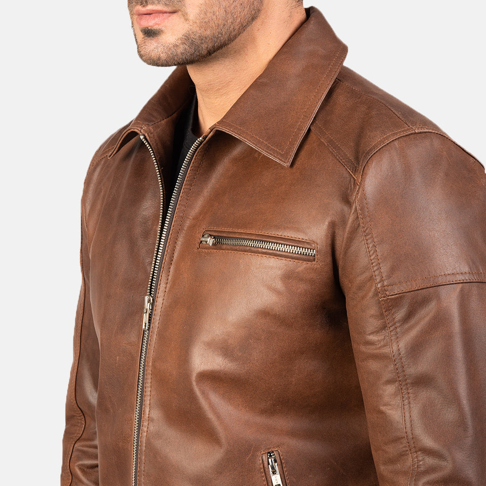 
Lavendard Xhaketë Motociklisti Lëkure për Meshkuj – alternate product view 5