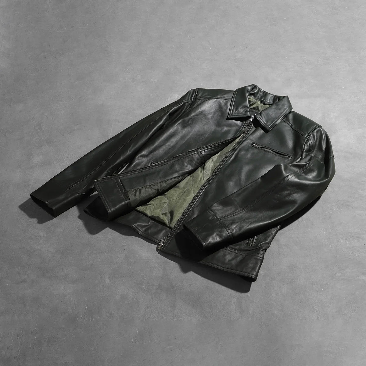 
Lavendard Xhaketë Motociklisti Lëkure për Meshkuj – alternate product view 7