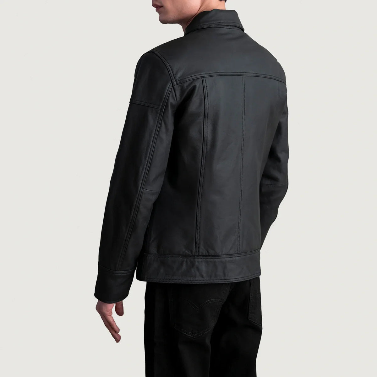 
Lavendard Xhaketë Motociklisti Lëkure për Meshkuj – alternate product view 6