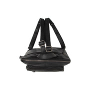 
Floran Lëkurë e vërtetë cilësore Backpack - Profil anësor i strukturuar me thellësi dhe vëllim
