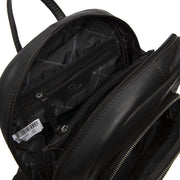 
Tan 100% Full-Grain leather Backpack - Pamje e pasme me rripa lëkure të përforcuar