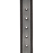 
Solid Antique Brass Hardware & Heavy-Duty Dual Zipper Detail on Manovo Lëkurë e vërtetë cilësore Belt për Meshkuj
