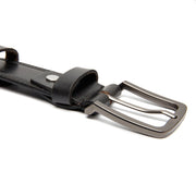 
Classic 100% Full-Grain leather Belt - Pamje e pasme me rripa lëkure të përforcuar