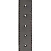 
Solid Antique Brass Hardware & Heavy-Duty Dual Zipper Detail on Kafe e çelëtaro Lëkurë e vërtetë cilësore Belt për Meshkuj