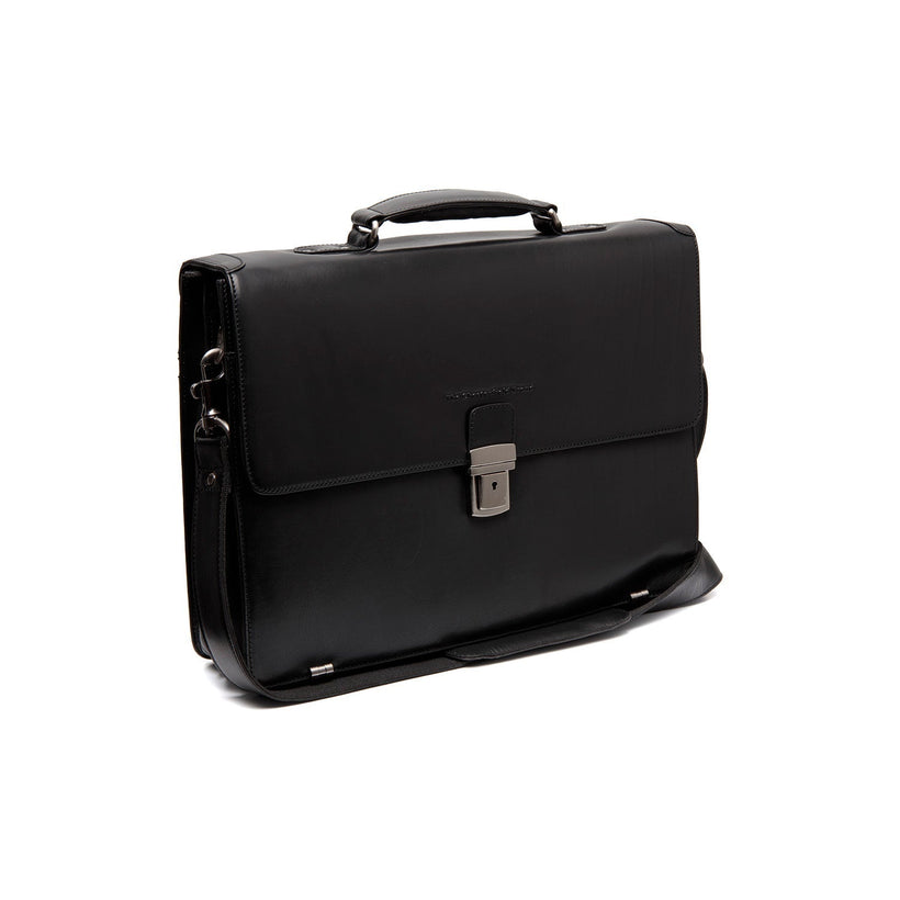 Salvatore Full-Grain Leather Briefcase për meshkuj