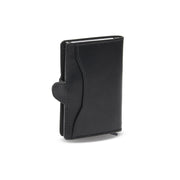
Classic 100% Full-Grain Leather Card Holder - Pamje e pasme me rripa lëkure të përforcuar