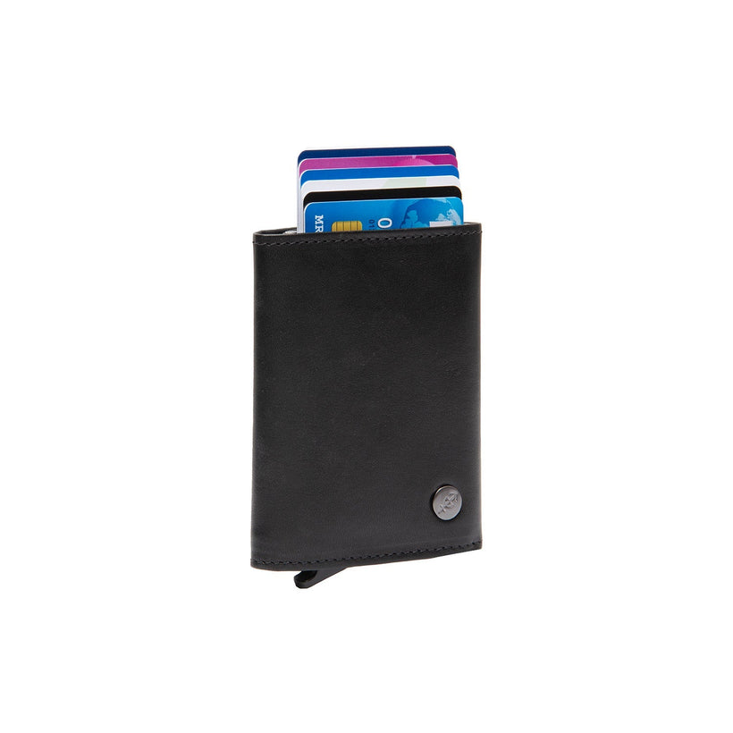 Gabriela Full-Grain Leather Card Holder për femra