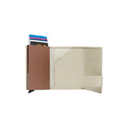 Sabana Full-Grain Leather Card Holder - Structured Side Profile Showing Gusset Depth &amp; Expansion Capacity