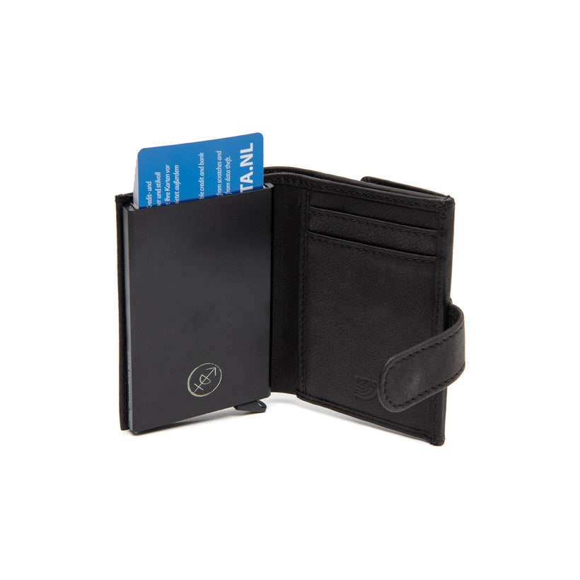 Torola Full-Grain Leather Card Holder për femra