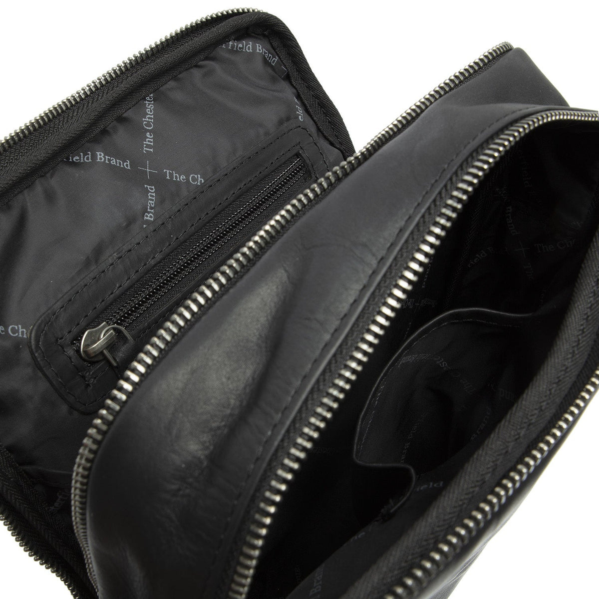 
Alva Çantë crossbody lëkure - Profil anësor i strukturuar me thellësi dhe vëllim