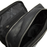 
Alva Çantë crossbody lëkure - Profil anësor i strukturuar me thellësi dhe vëllim