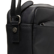 
Classic 100% Full-Grain leather Bag - Pamje e pasme me rripa lëkure të përforcuar