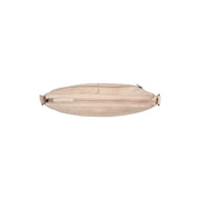 
Classic 100% Full-Grain leather Bag - Pamje e pasme me rripa lëkure të përforcuar
