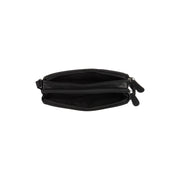 
Solid Antique Brass Hardware & Heavy-Duty Dual Zipper Detail on Ellon Çantë crossbody lëkure