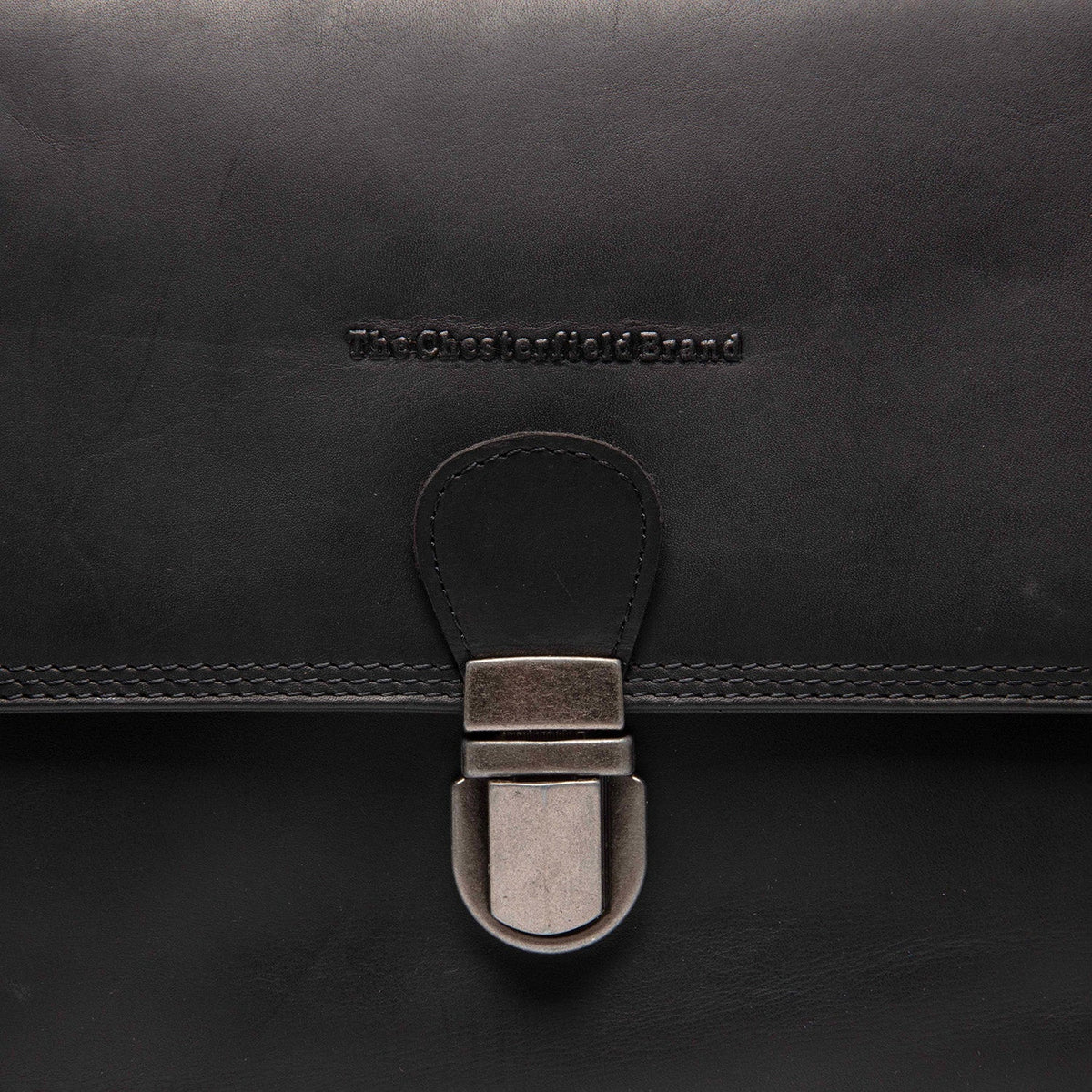 
Classic 100% Full-Grain leather Bag - Pamje e pasme me rripa lëkure të përforcuar