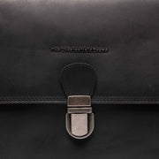 
Classic 100% Full-Grain leather Bag - Pamje e pasme me rripa lëkure të përforcuar