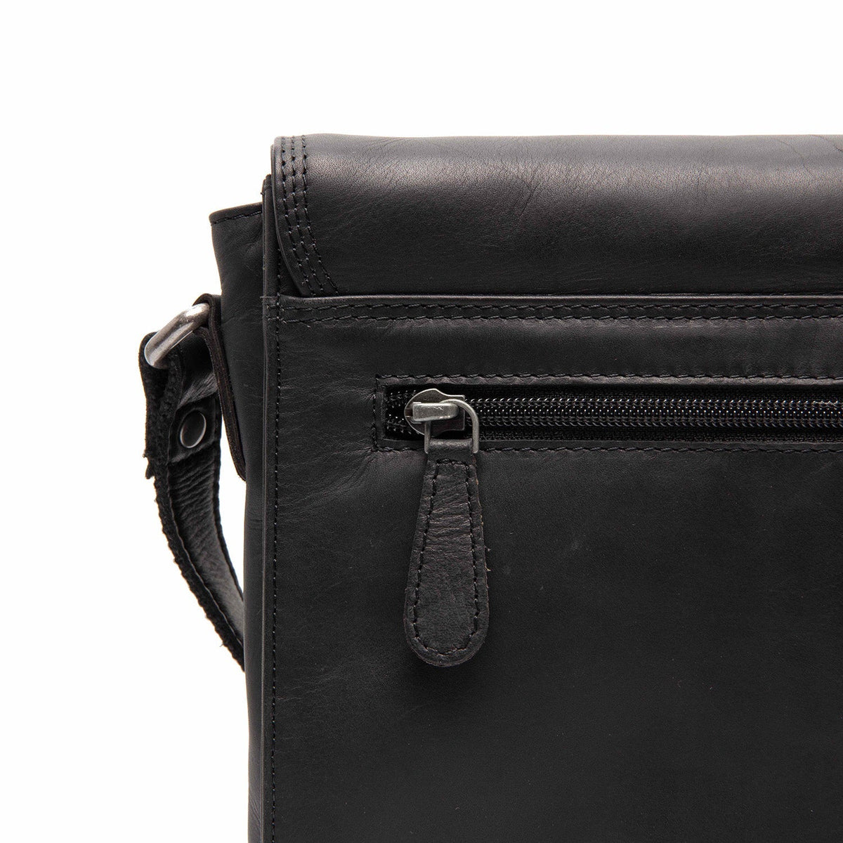 
Lunor Çantë crossbody lëkure - Profil anësor i strukturuar me thellësi dhe vëllim