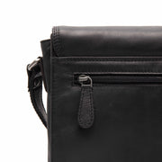 
Lunor Çantë crossbody lëkure - Profil anësor i strukturuar me thellësi dhe vëllim