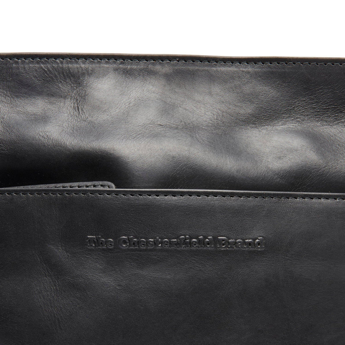 
Classic 100% Full-Grain leather Bag - Pamje e pasme me rripa lëkure të përforcuar