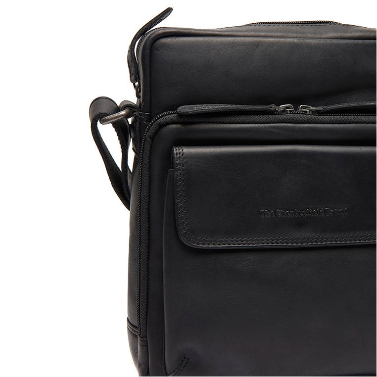 
Montira Çantë crossbody lëkure - Profil anësor i strukturuar me thellësi dhe vëllim