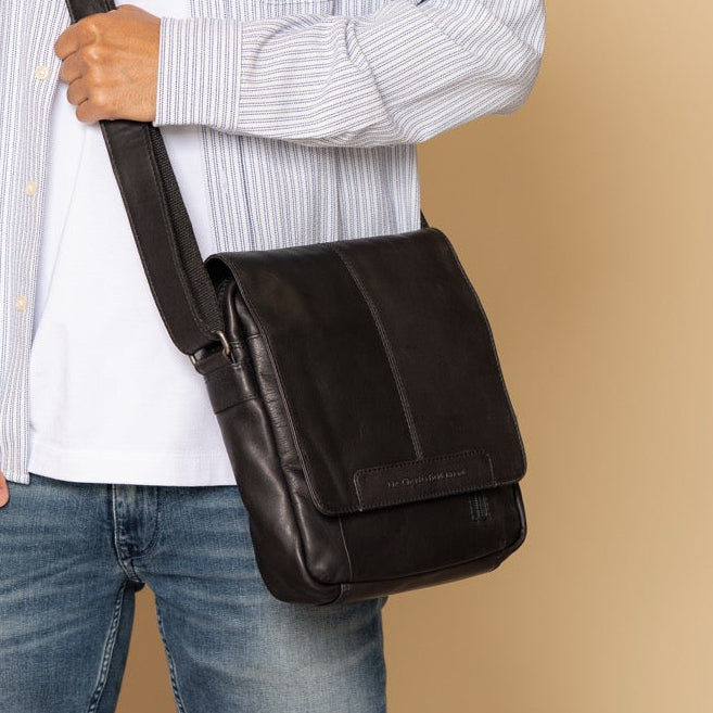 
Classic 100% Full-Grain leather Bag - Pamje e pasme me rripa lëkure të përforcuar
