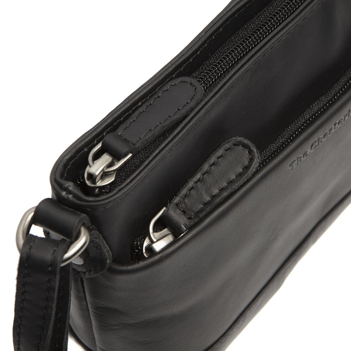 
Salerno Çantë crossbody lëkure - Profil anësor i strukturuar me thellësi dhe vëllim