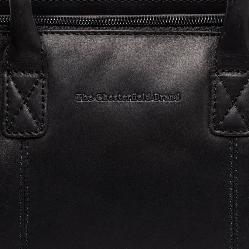 Ezra Full-Grain Leather Handbag për femra