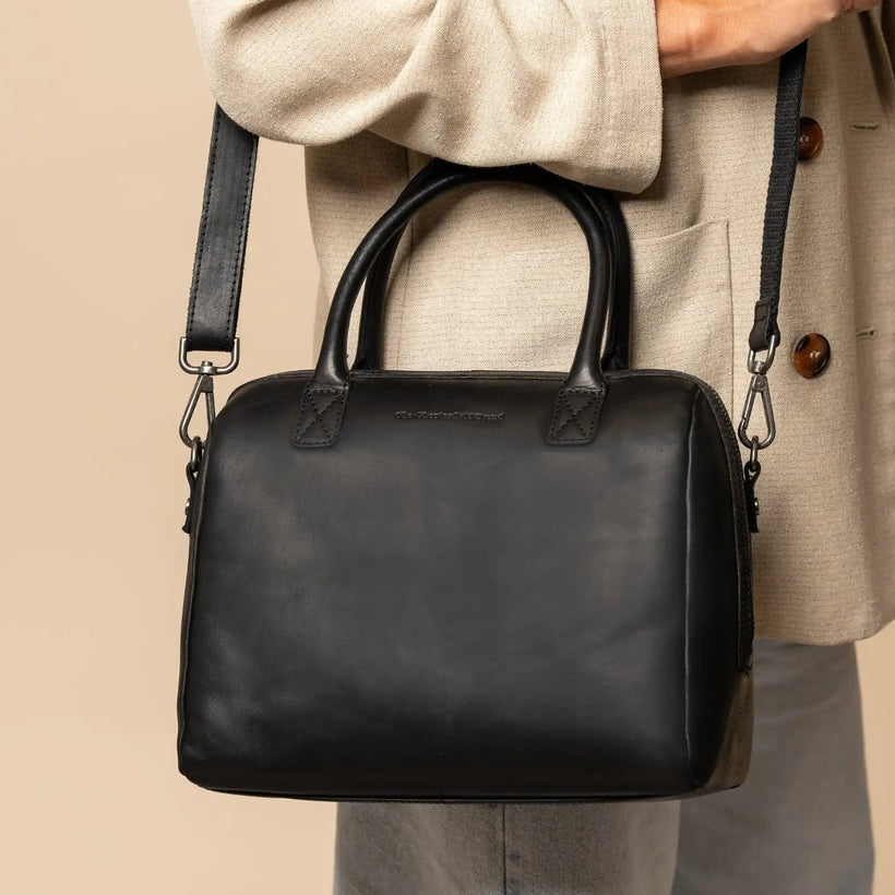 Langton Full-Grain Leather Handbag për femra
