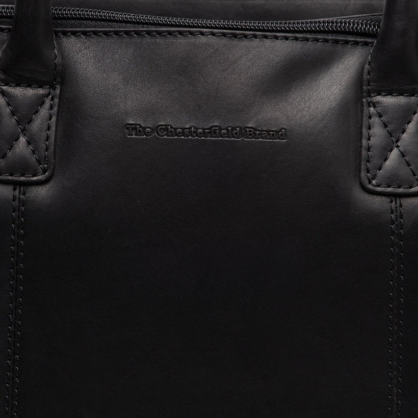 Layton Full-Grain Leather Handbag për femra