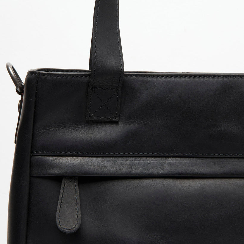 Lingfield Full-Grain Leather Handbag për femra