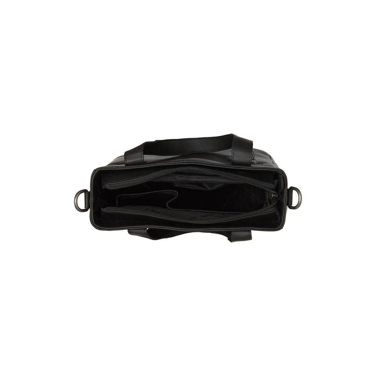 Lingfield Full-Grain Leather Handbag - Lateral Side Profile View Showing Sleeve Cut & Athletic Taper Fit