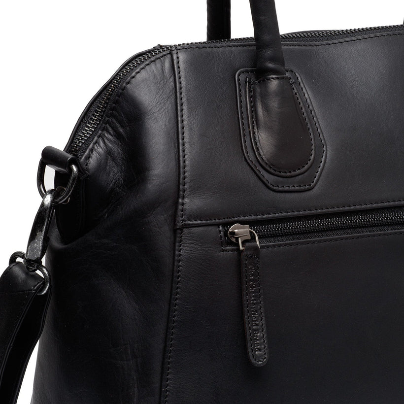 Marsala Full-Grain Leather Handbag për femra