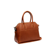 Tailored Rib Cuffs &amp; Hem Craftsmanship Construction Detail on Marsala Full-Grain Leather Handbag