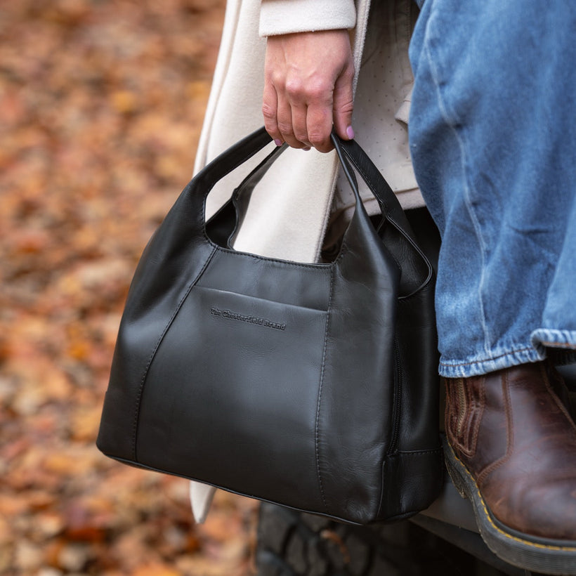 Salina Full-Grain Leather Handbag për femra