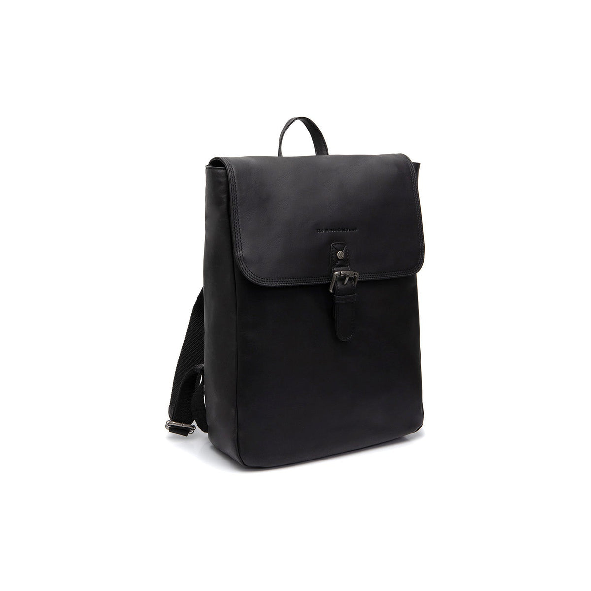 Farrow Full-Grain Leather Laptop Backpack në lëkurë klasike 100% të vërtetë flor integral - Full Exterior Pamje ballore dhe siluetë e përshtatur | Bli online