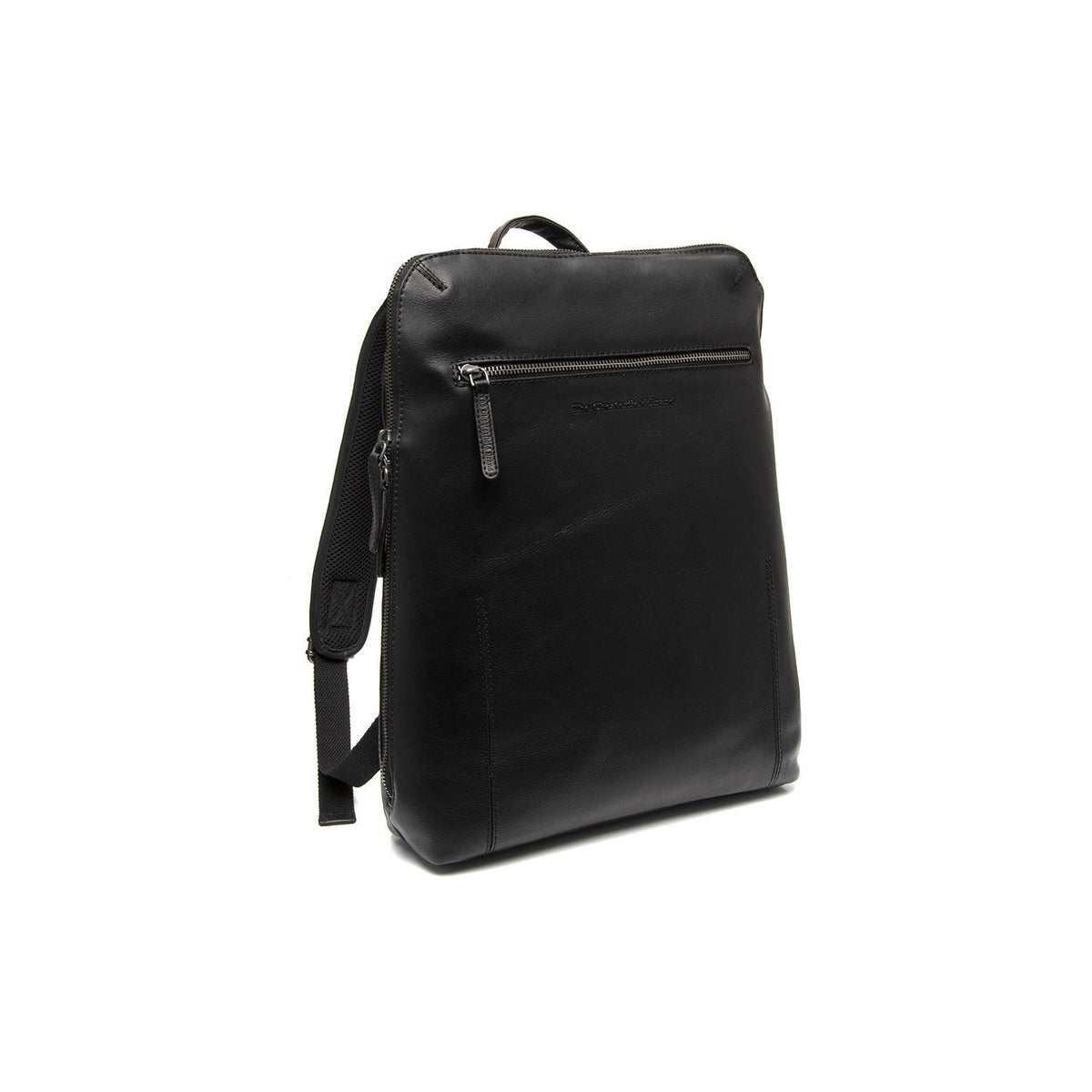 Filmore Full-Grain Leather Laptop Backpack në lëkurë klasike 100% të vërtetë flor integral - Full Exterior Pamje ballore dhe siluetë e përshtatur | Bli online