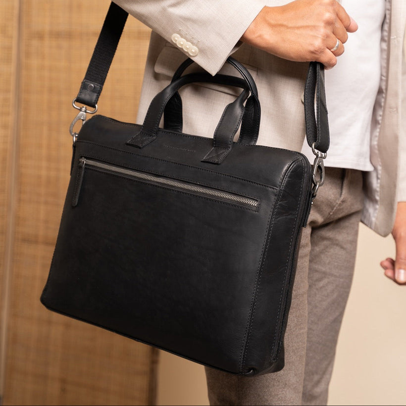 Levanto Full-Grain Leather Laptop Bag për femra