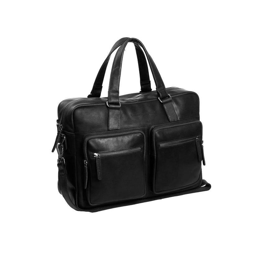 Misha Full-Grain Leather Laptop Bag për femra