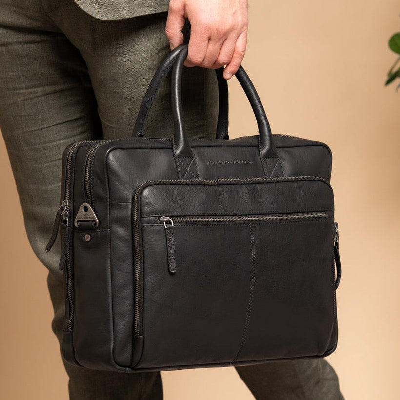 Tacama Full-Grain Leather Laptop Bag për femra