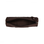 
Tailored Rib Cuffs & Hem Craftsmanship Construction Detail on Leather Pencil Case Lea për Femra