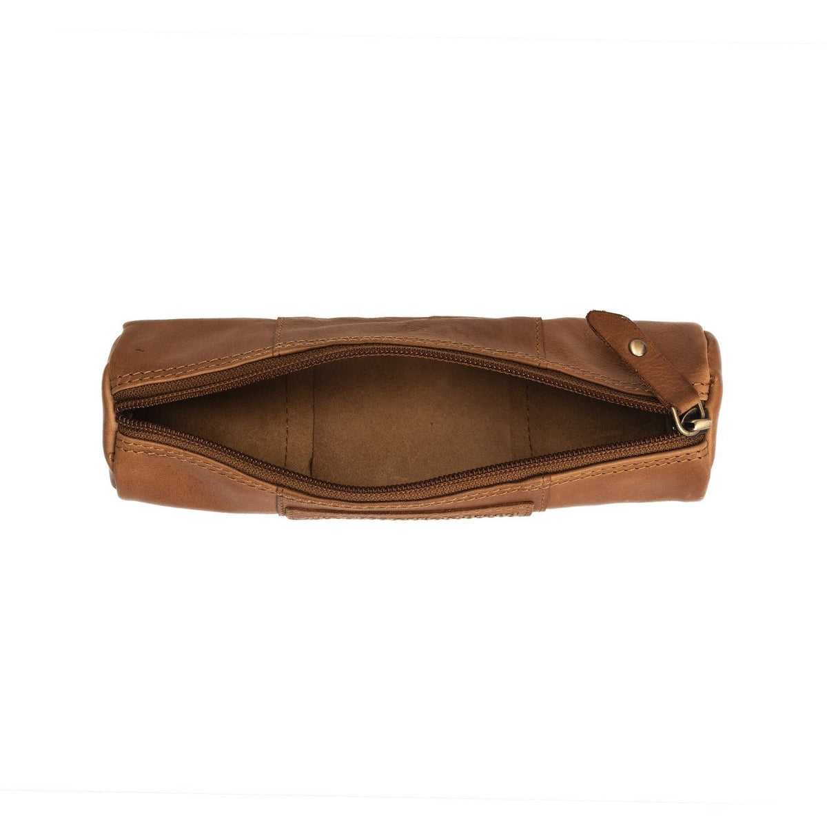 
Cognac Leather Pencil Case Lea për Femra, detail view 1