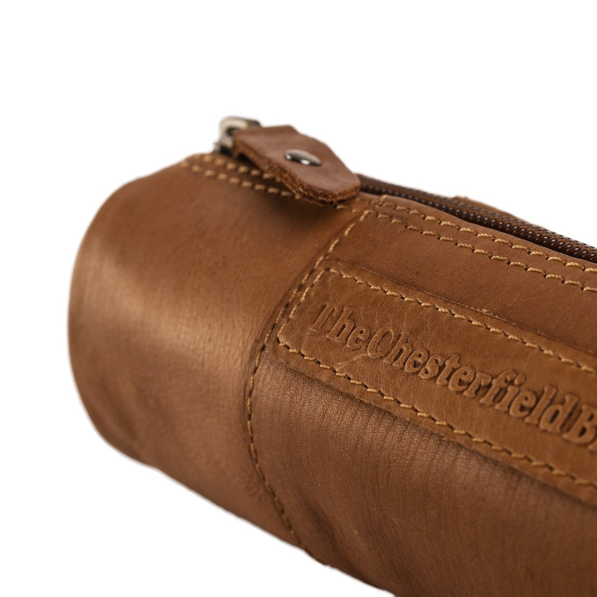 
Cognac Leather Pencil Case Lea për Femra, detail view 3