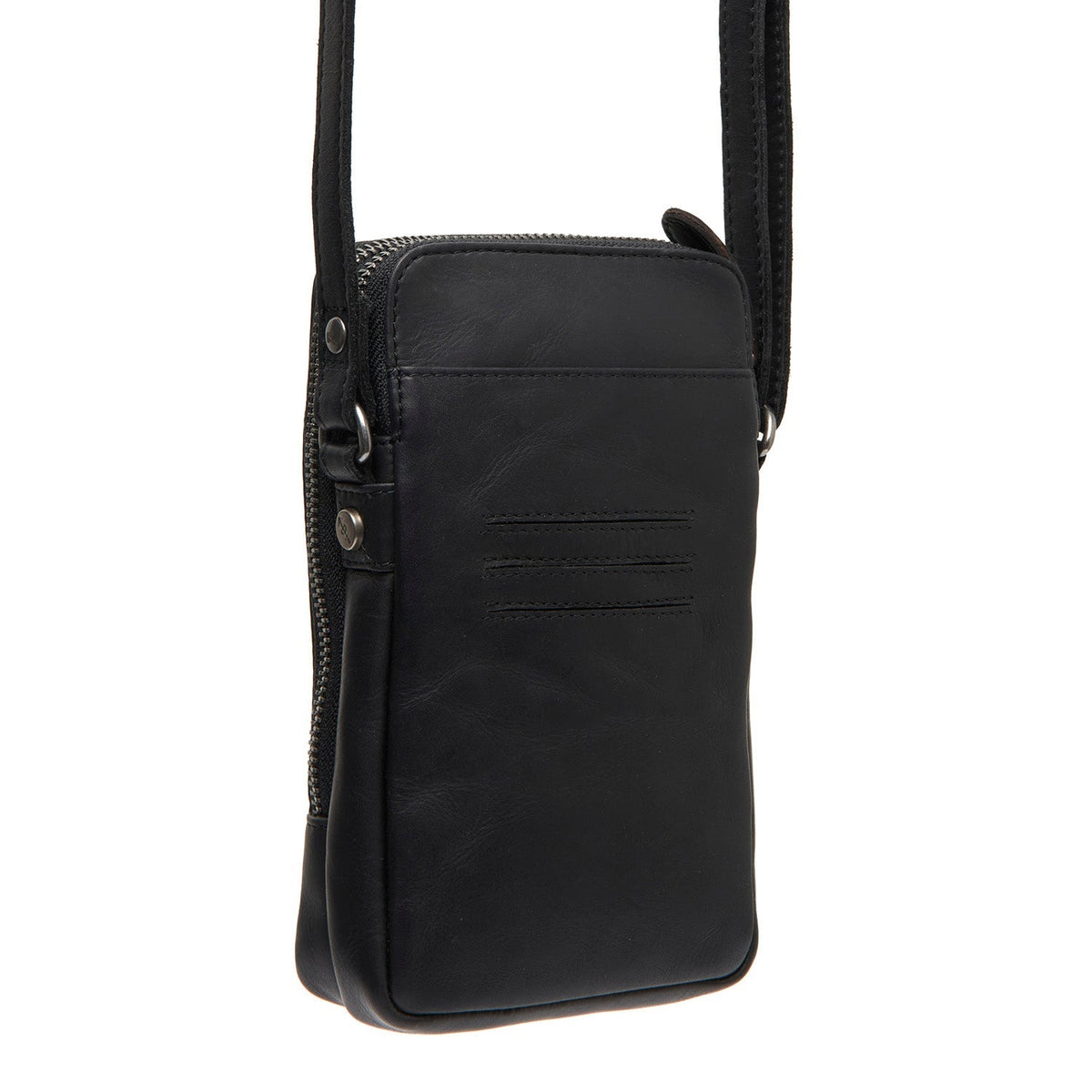 
Tailored Rib Cuffs & Hem Craftsmanship Construction Detail on Alesund Lëkurë e vërtetë cilësore Phone Bag