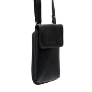 
Langley Lëkurë e vërtetë cilësore Phone Bag në lëkurë klasike 100% të vërtetë flor integral - Pamje ballore dhe siluetë e përshtatur | Bli online