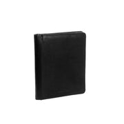 Leather Portfolio Barnet in Classic 100% Full-Grain Leather - Front Profile View &amp; Tailored Silhouette | Buy Online