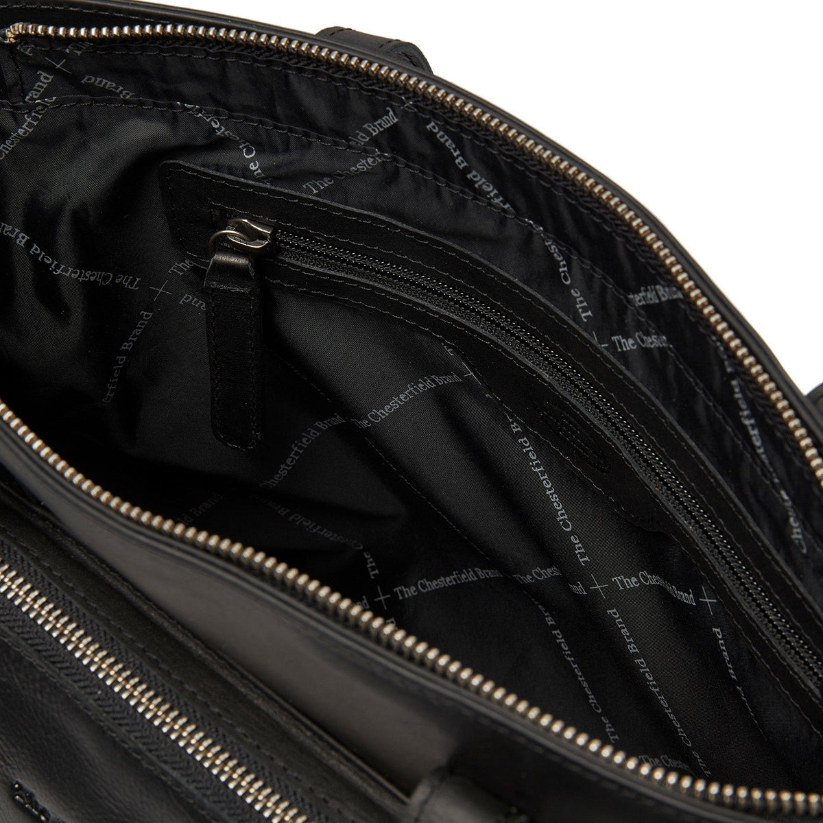 
Classic 100% Full-Grain leather Bag - Pamje e pasme me rripa lëkure të përforcuar