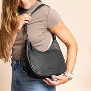 
Classic 100% Full-Grain leather Bag - Pamje e pasme me rripa lëkure të përforcuar